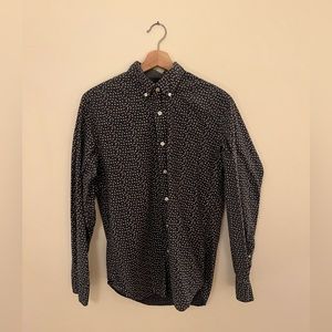 J. Crew Tailored Button Down in Navy Floral Print